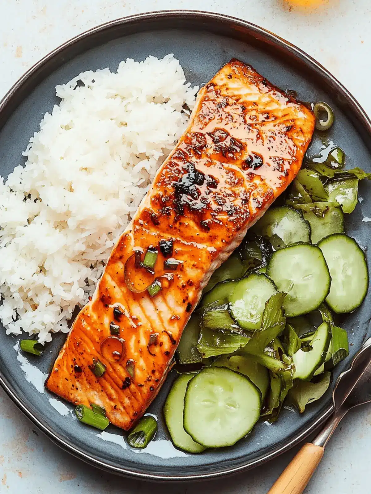 Air Fryer Salmon With Sweet Tamarind Glaze