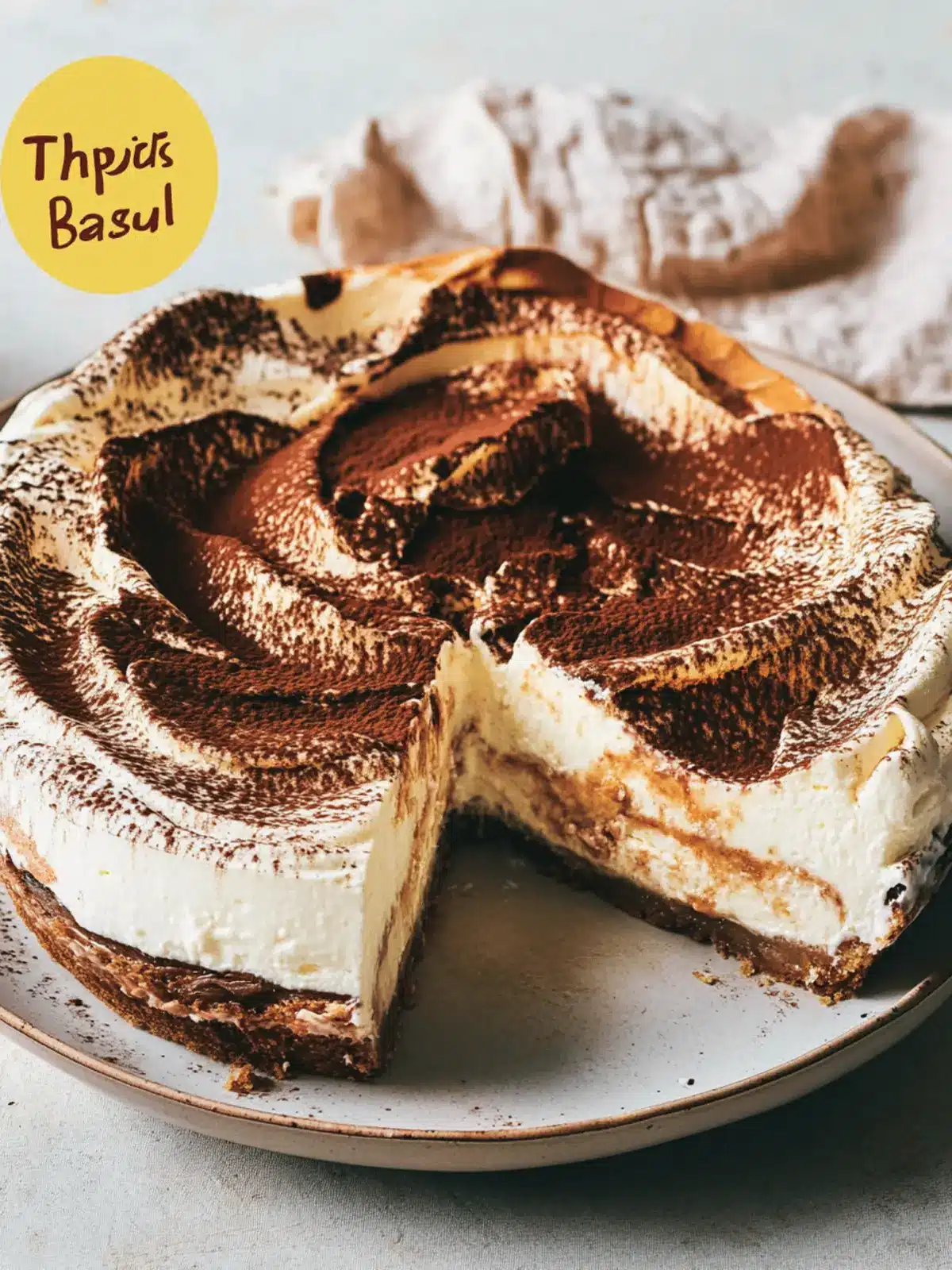 Tiramisu Basque Cheesecake