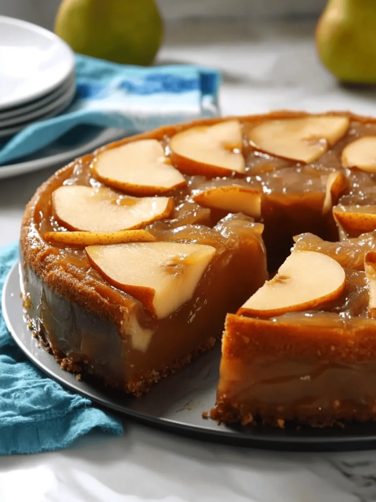 Sweetpotato Pear Upside Down Cake