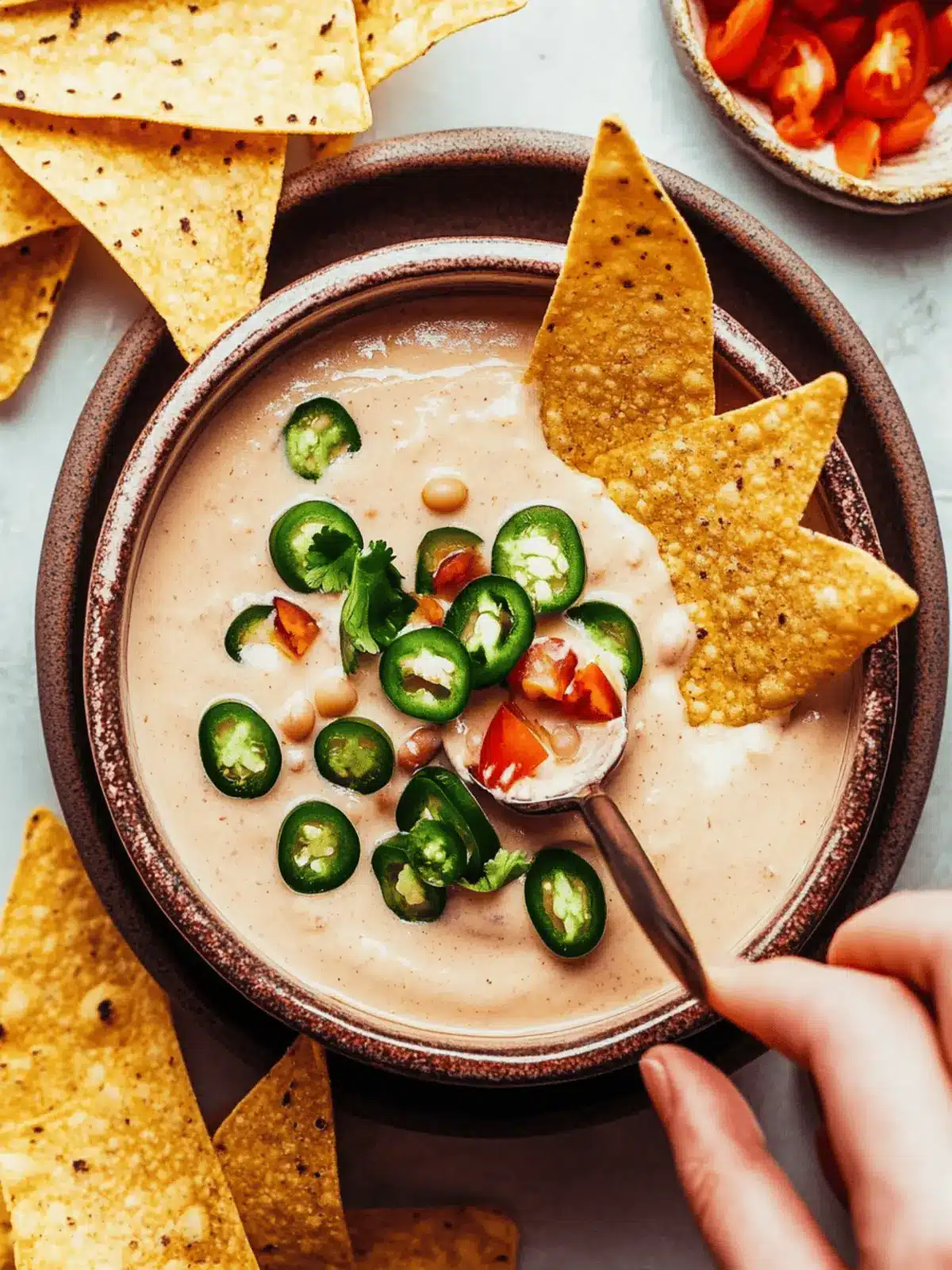 Creamy Vegan White Bean Queso