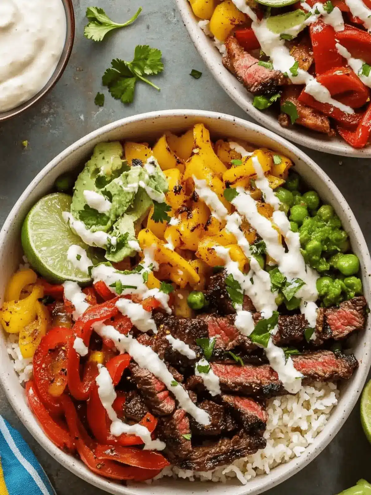 Steak Fajita Power Bowls