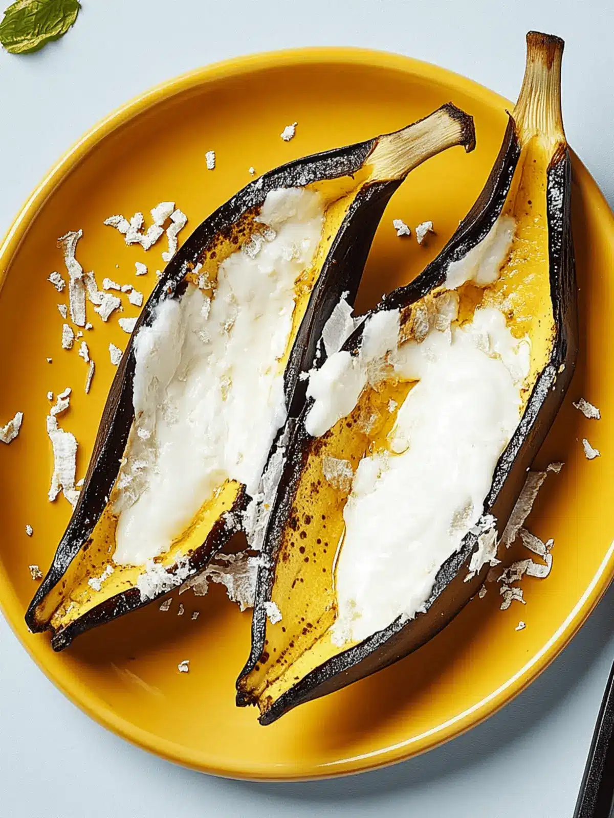Banana With Crema and Cheese