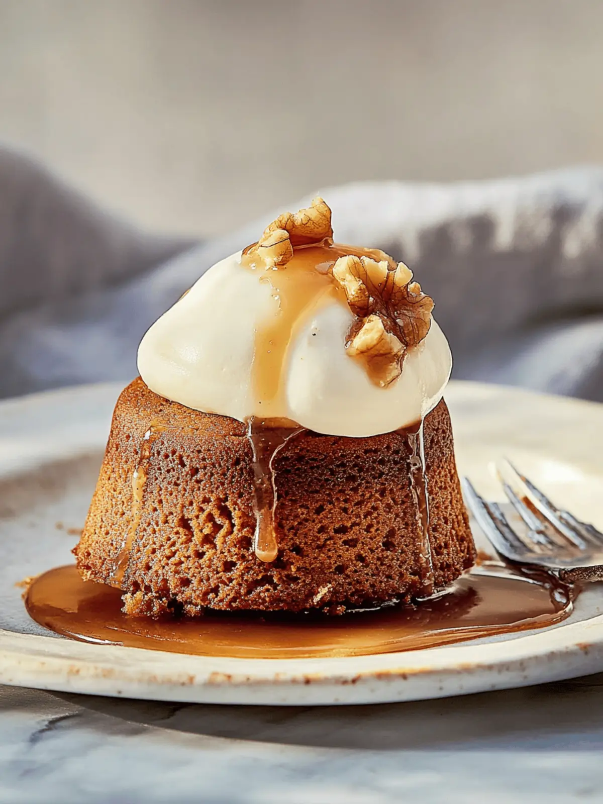 Walnut-Buckwheat Toffee Cakes