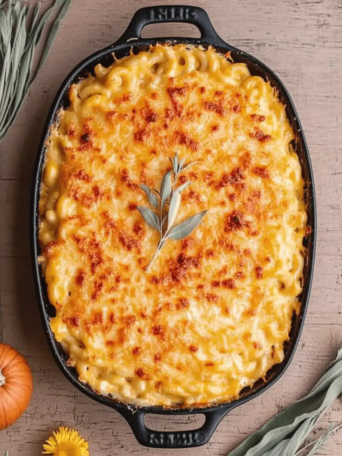 Easy Baked Pumpkin Mac and Cheese