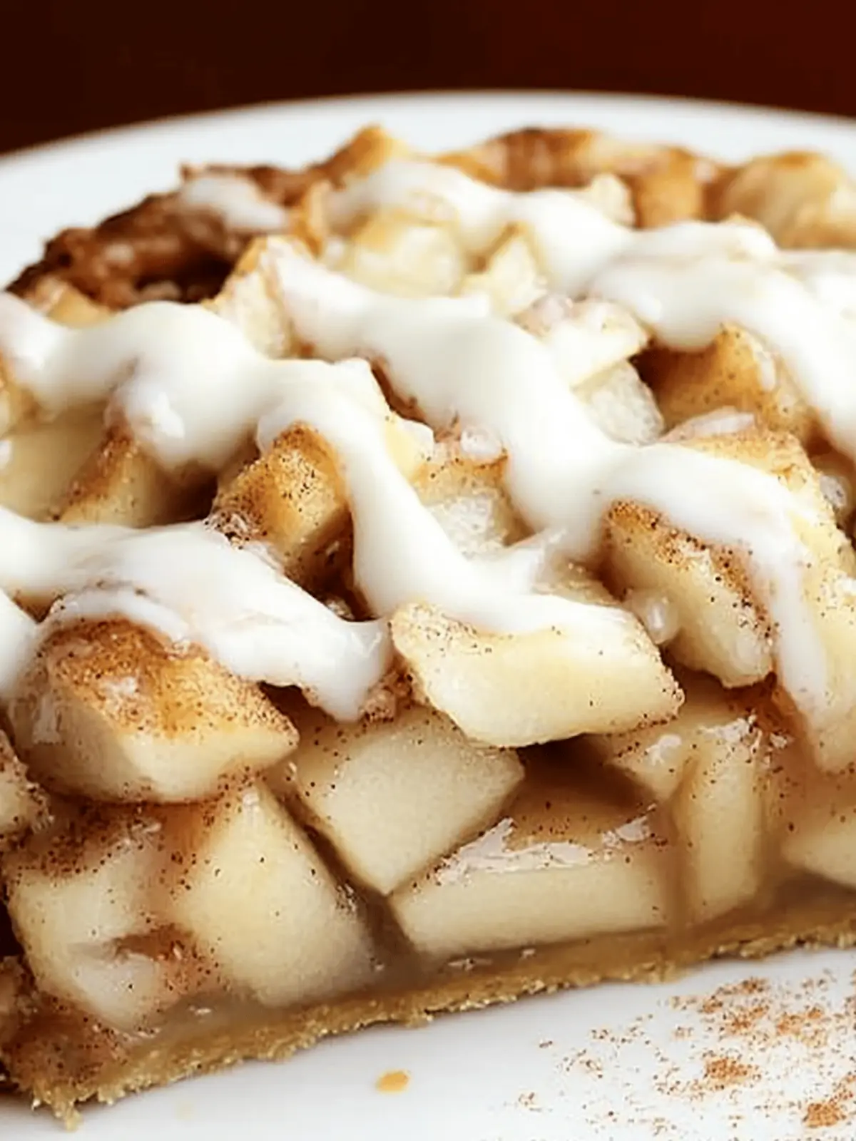 Cinnamon Roll Apple Pie