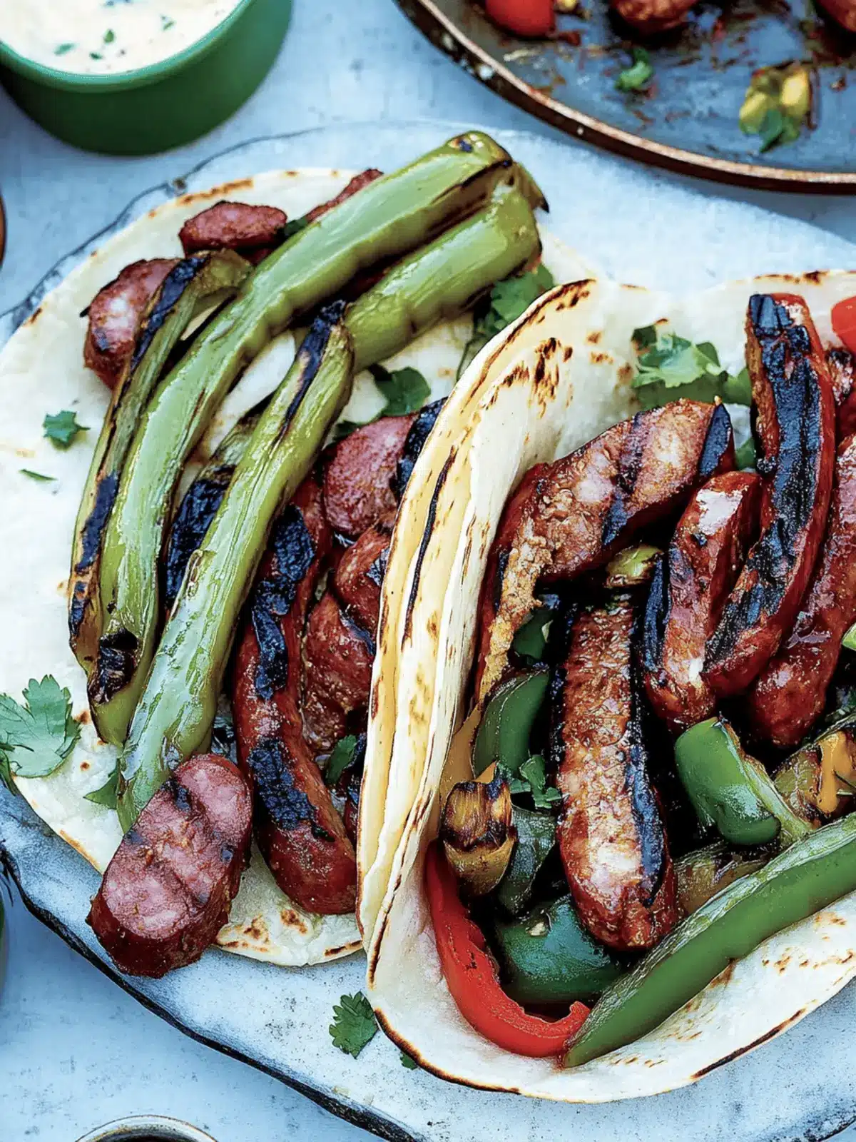 Grilled Kielbasa Tacos