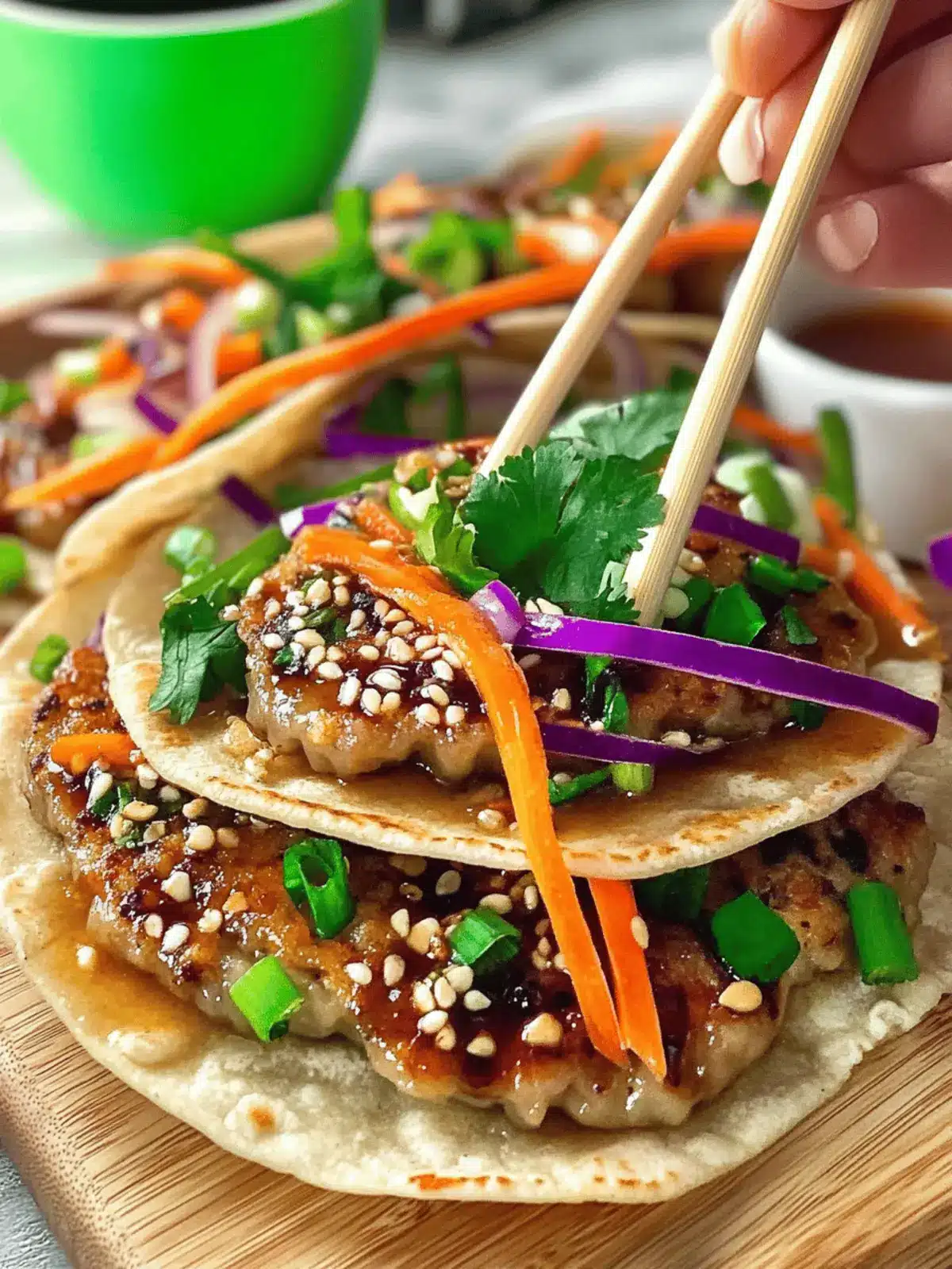Smash Dumpling Tacos