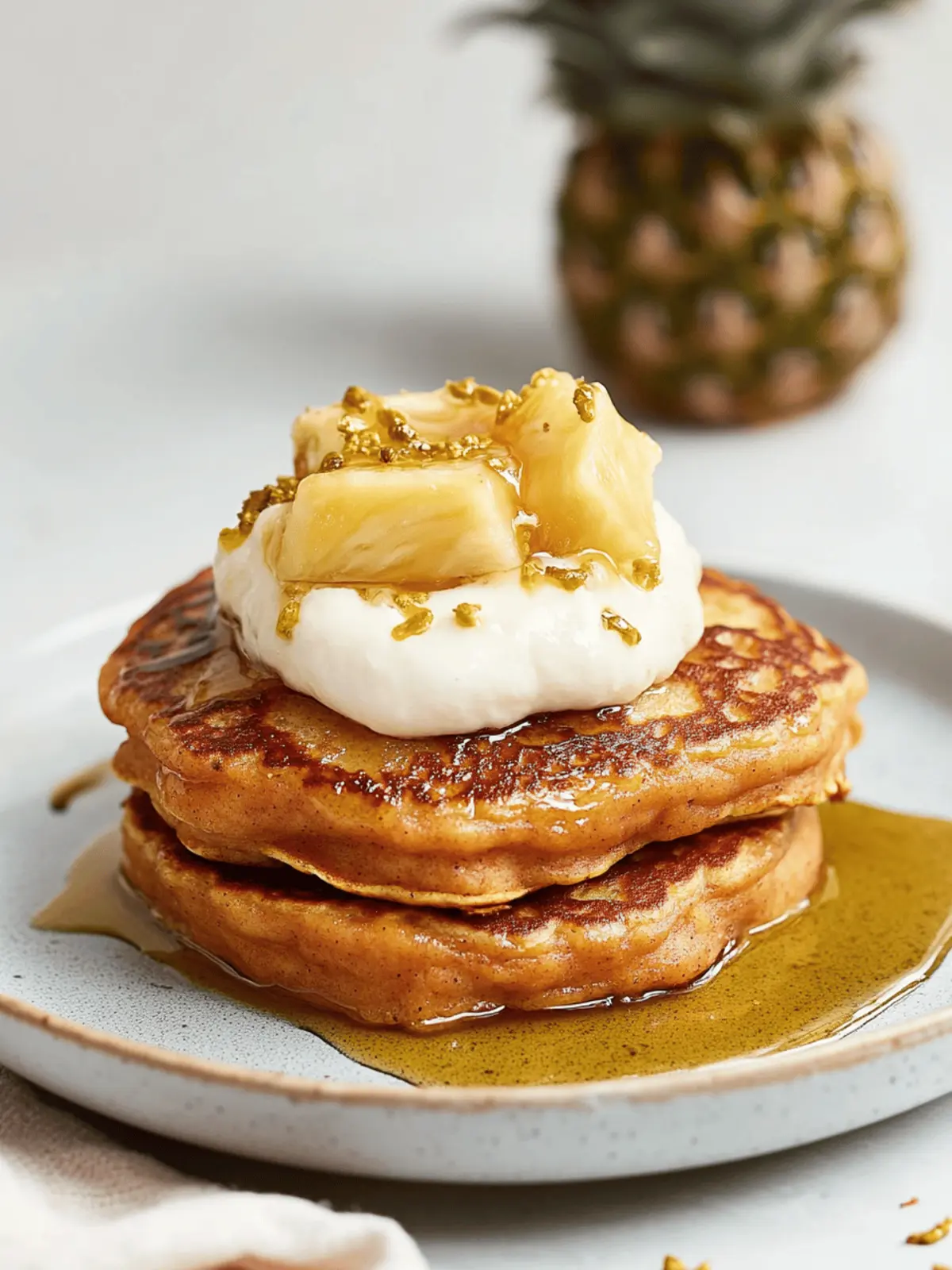 Carrot Cake Pancakes / mit Ananasfüllung