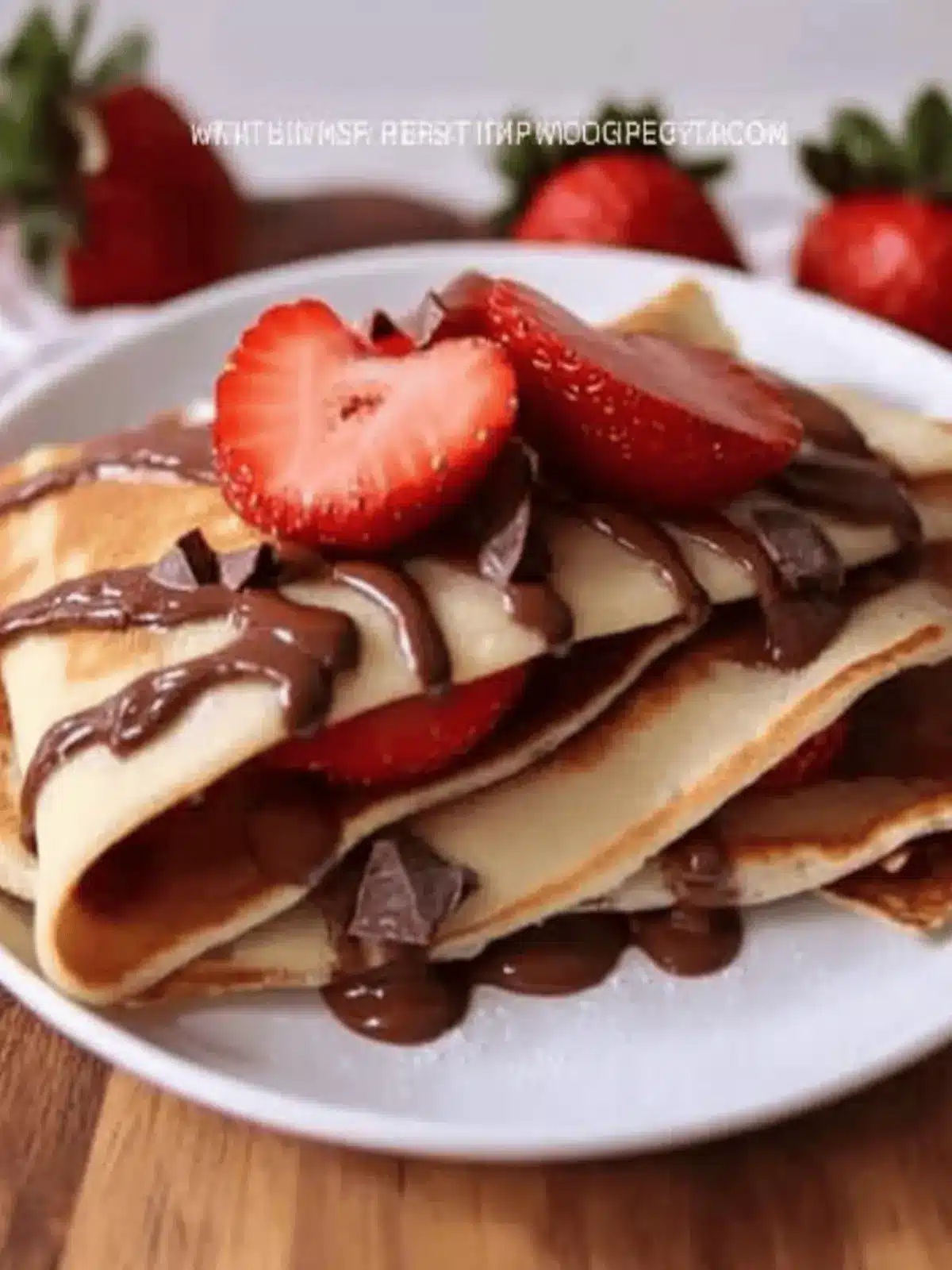 Chocolate Strawberry Crepes