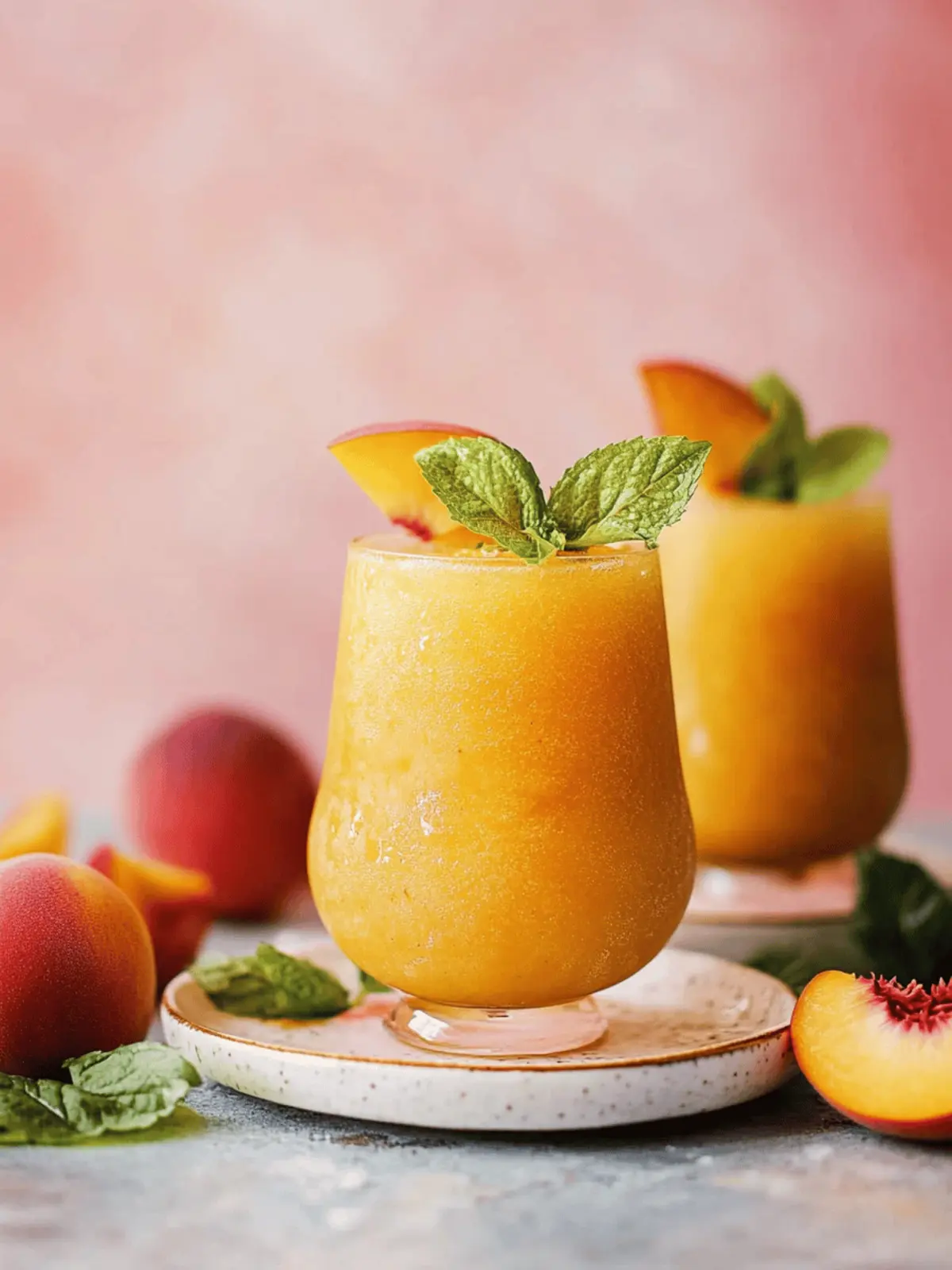 Frozen Peach Daiquiri (2 Ways!)