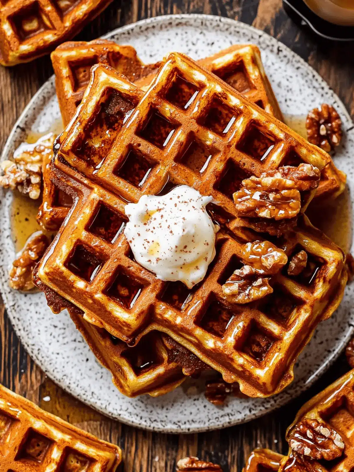 Pumpkin Spice Waffles