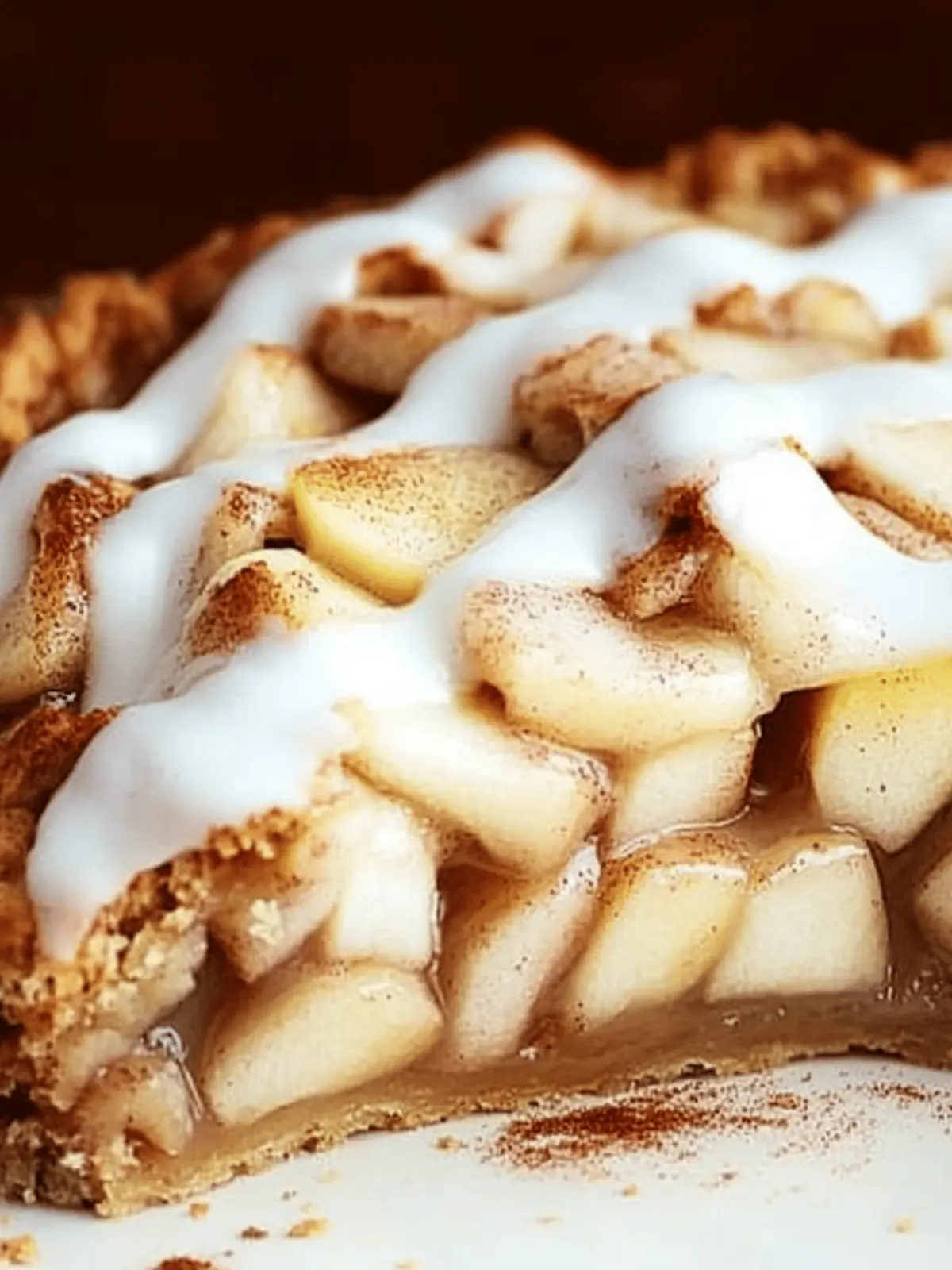 Cinnamon Roll Apple Pie