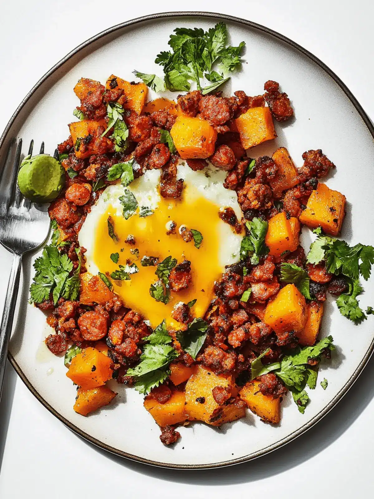 Butternut Squash and Chorizo Hash