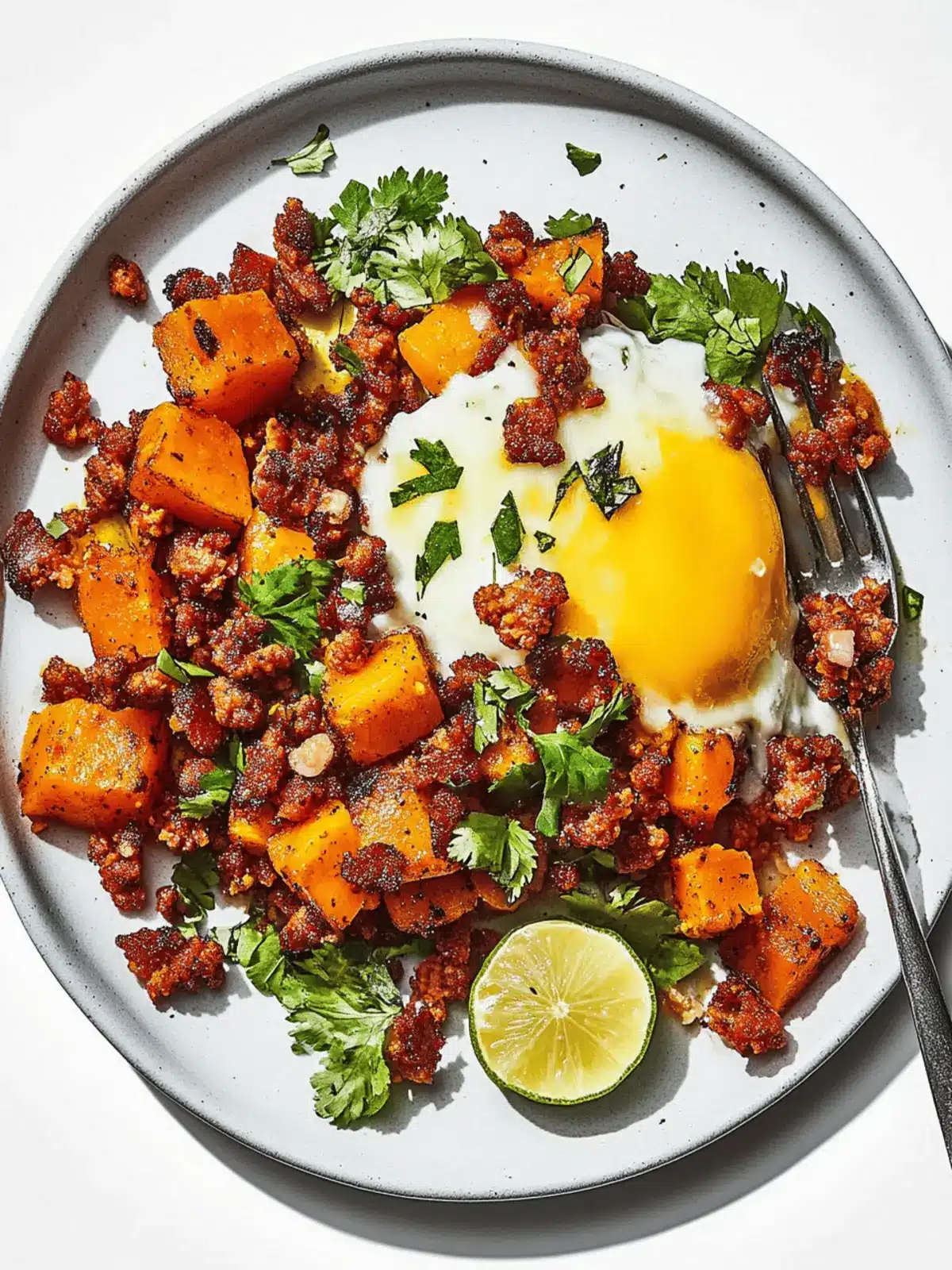 Butternut Squash and Chorizo Hash