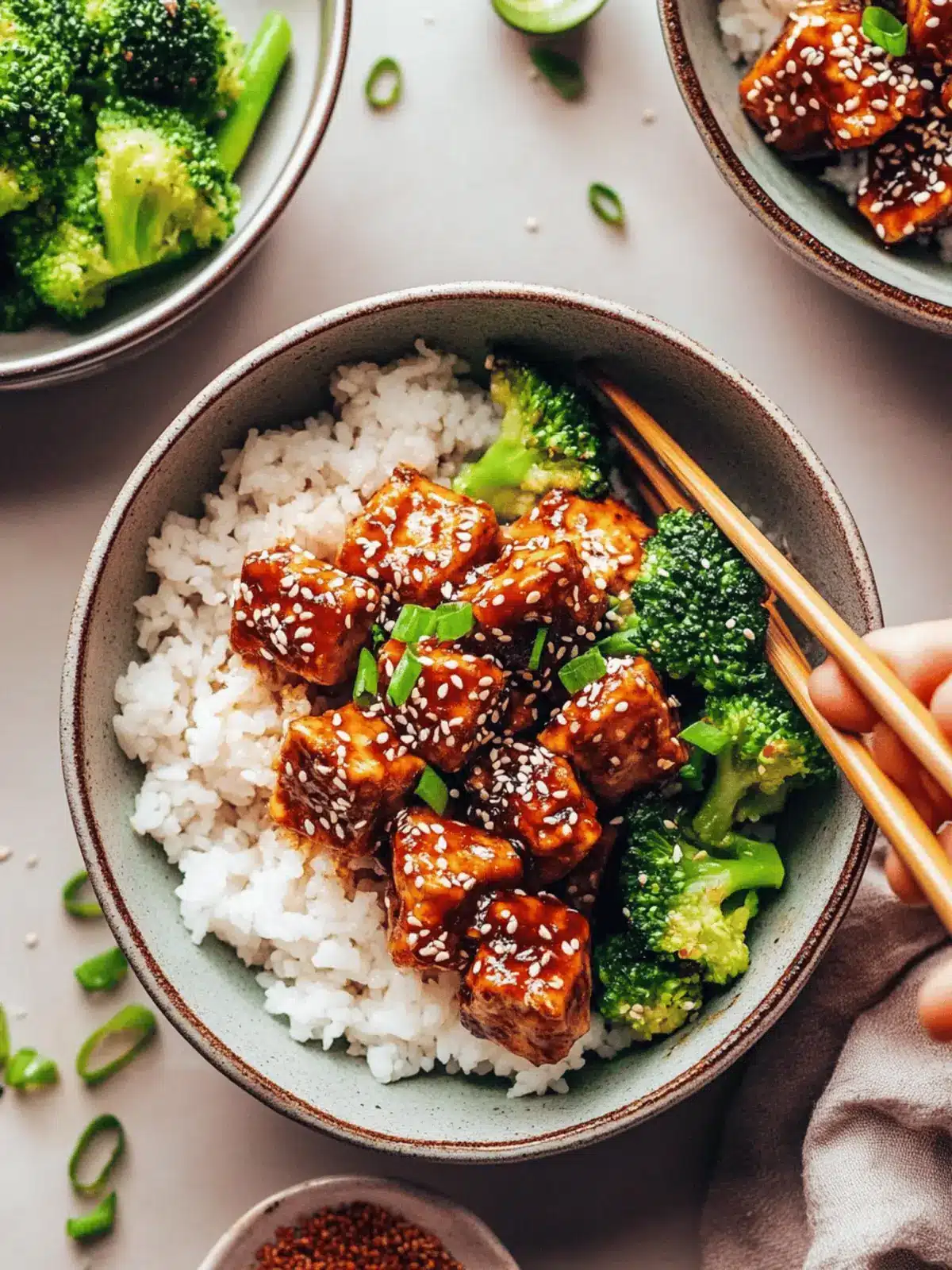 Spicy Garlicky Sesame Tofu (30 Minutes!)