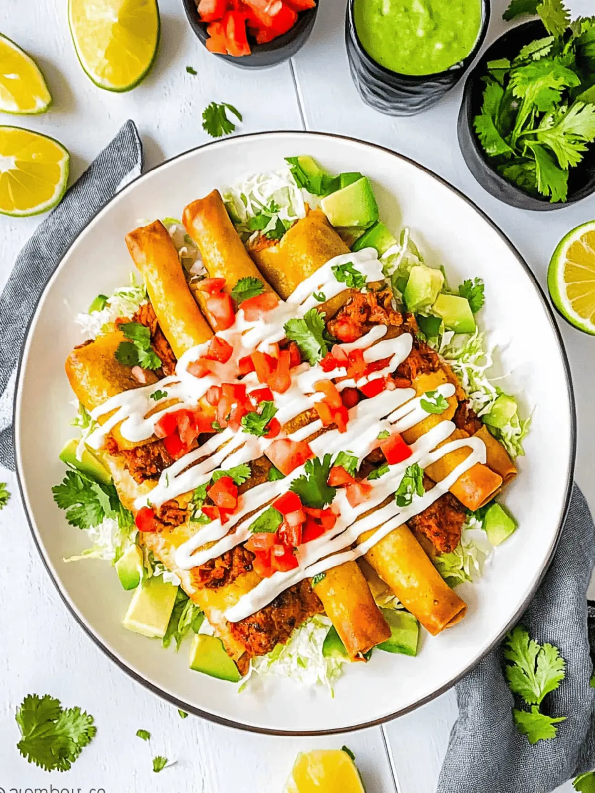 Easy Carnitas Taquitos