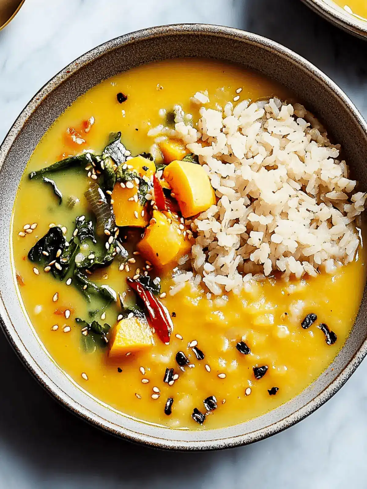 Creamy Miso-Tahini Squash Soup With Brown Rice for Cozy Nights 5 Miso-Tahini Squash Soup With Brown Rice