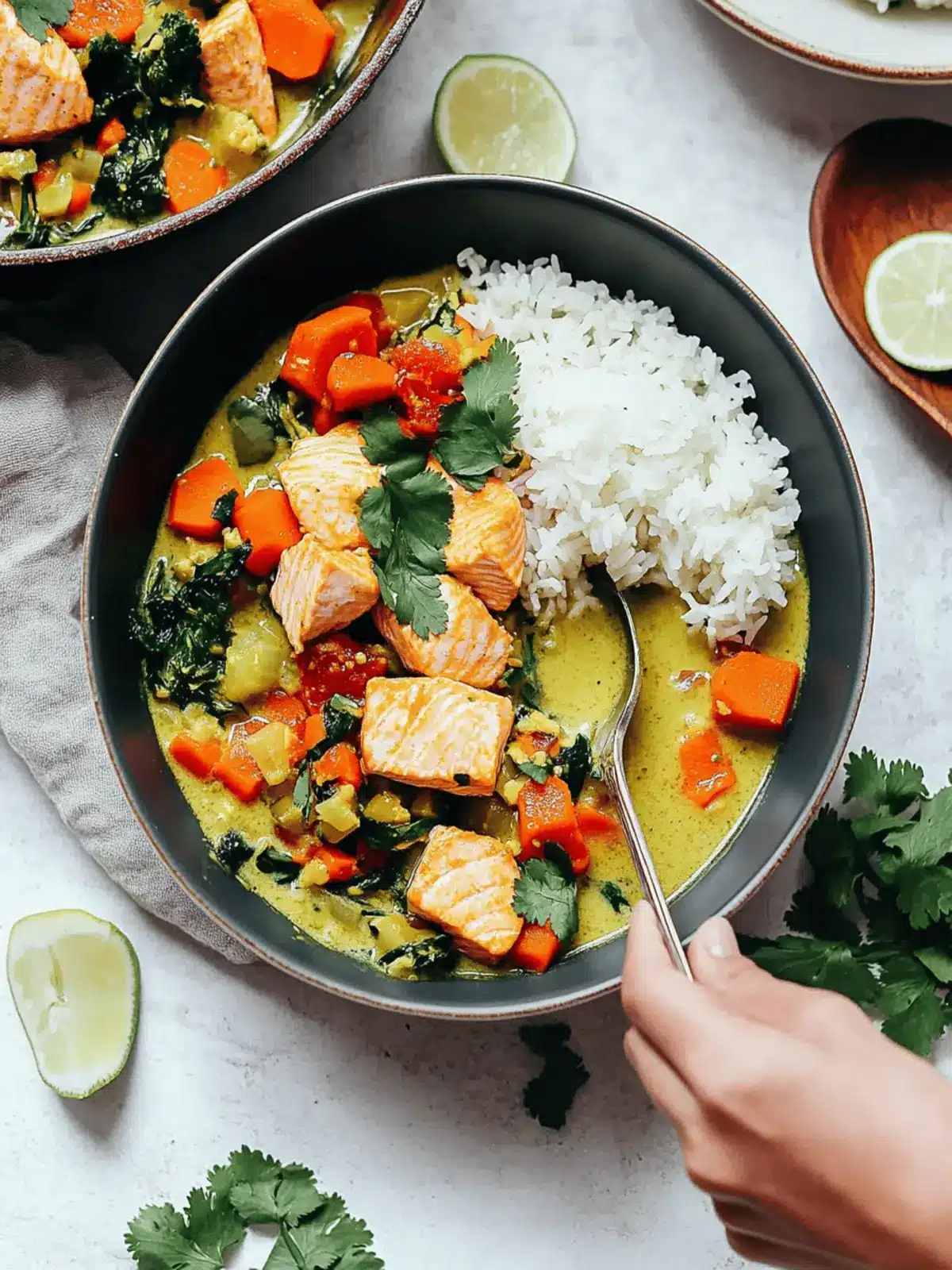 Easy Salmon Green Curry (1 Pot!)