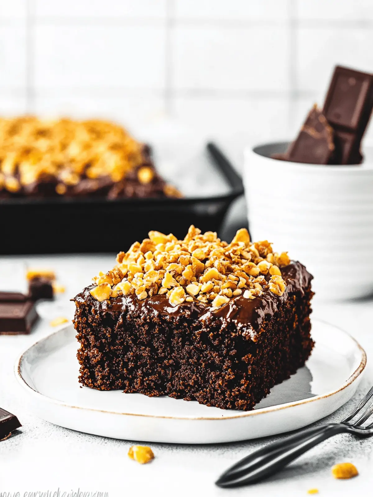 Eggless German Chocolate Sheet Cake