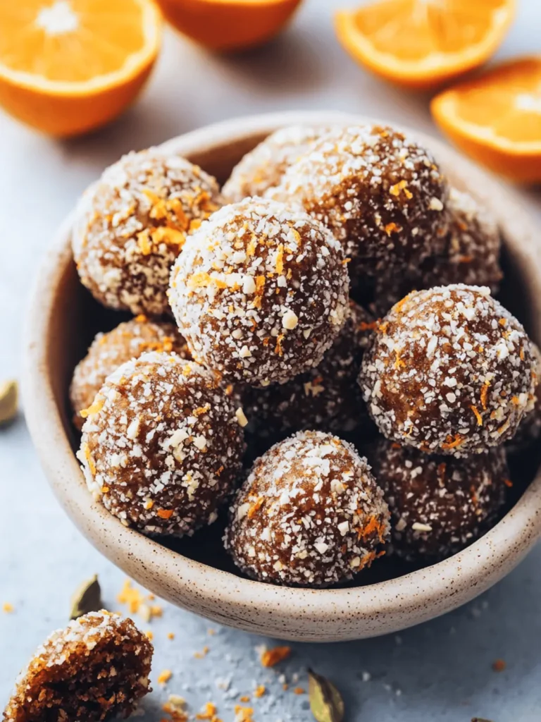 Orange Cardamom Energy Bites (No-Bake!)