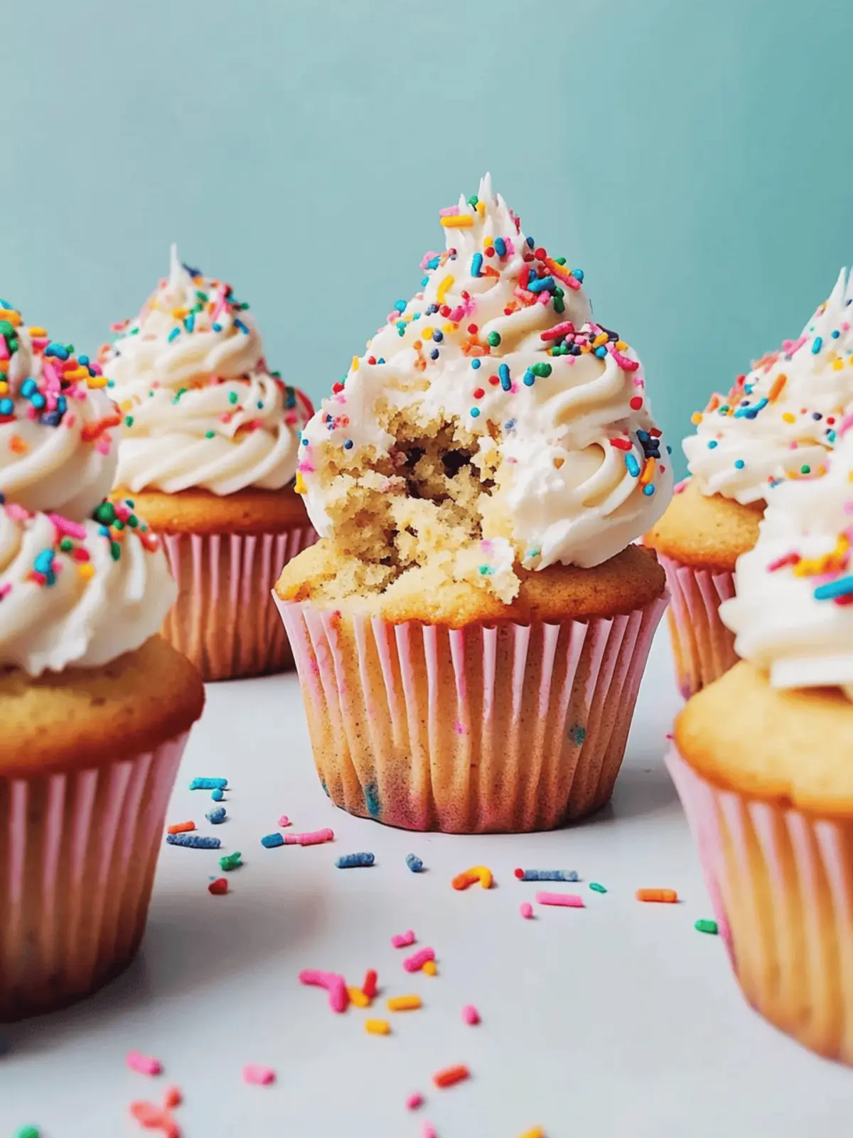 Gluten-Free Funfetti Cupcakes (1 Bowl!)