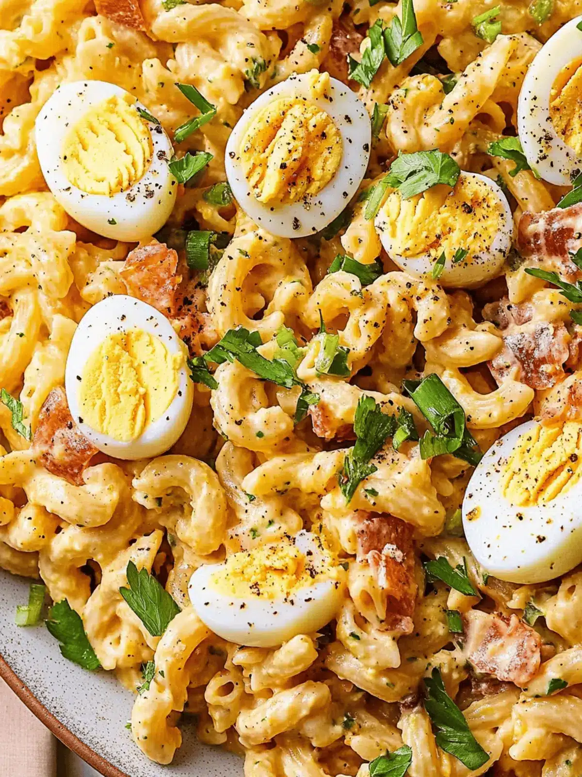 Deviled Egg Pasta Salad