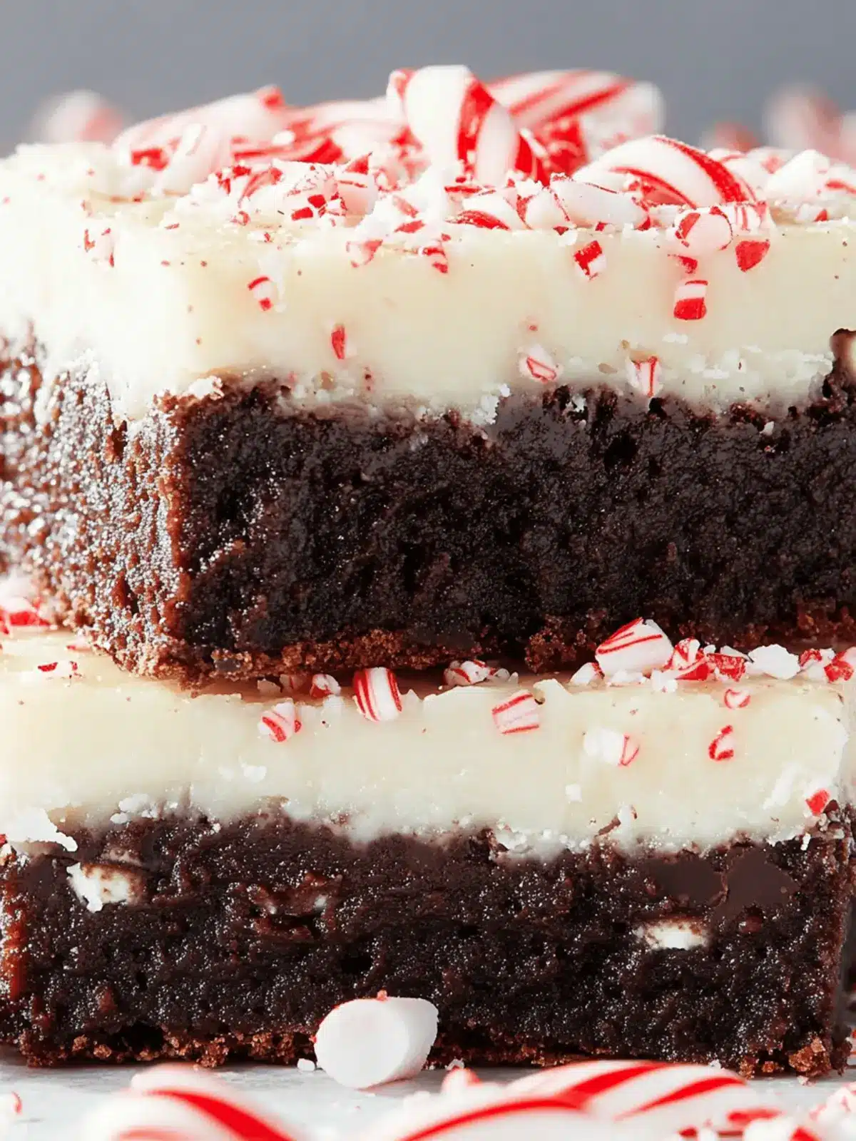 Peppermint Bark Brownies