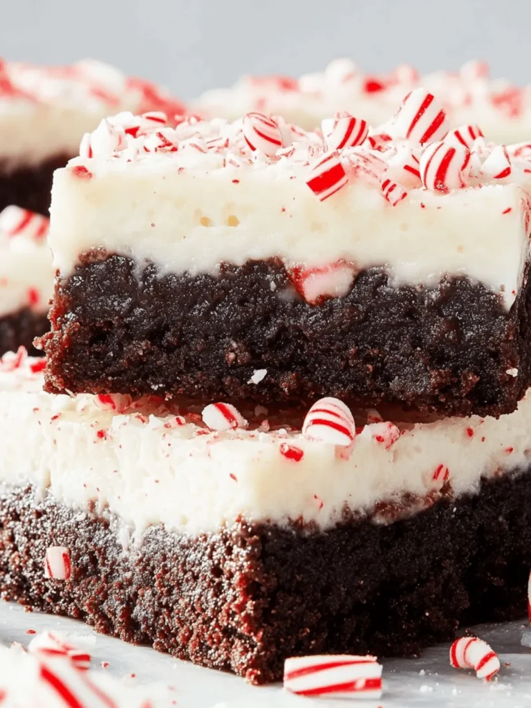 Peppermint Bark Brownies