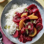 Beetroot and squash curry