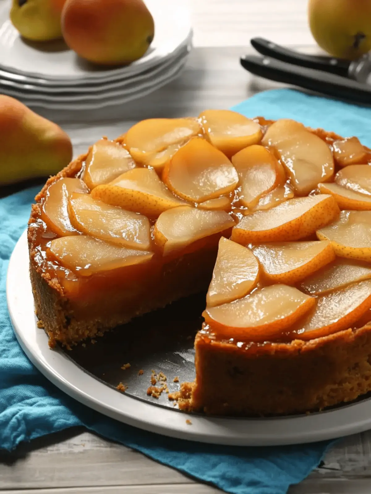 Sweetpotato Pear Upside Down Cake