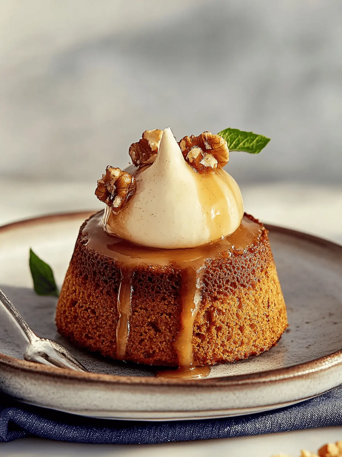 Walnut-Buckwheat Toffee Cakes