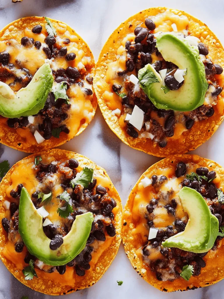 Black Bean Tostadas