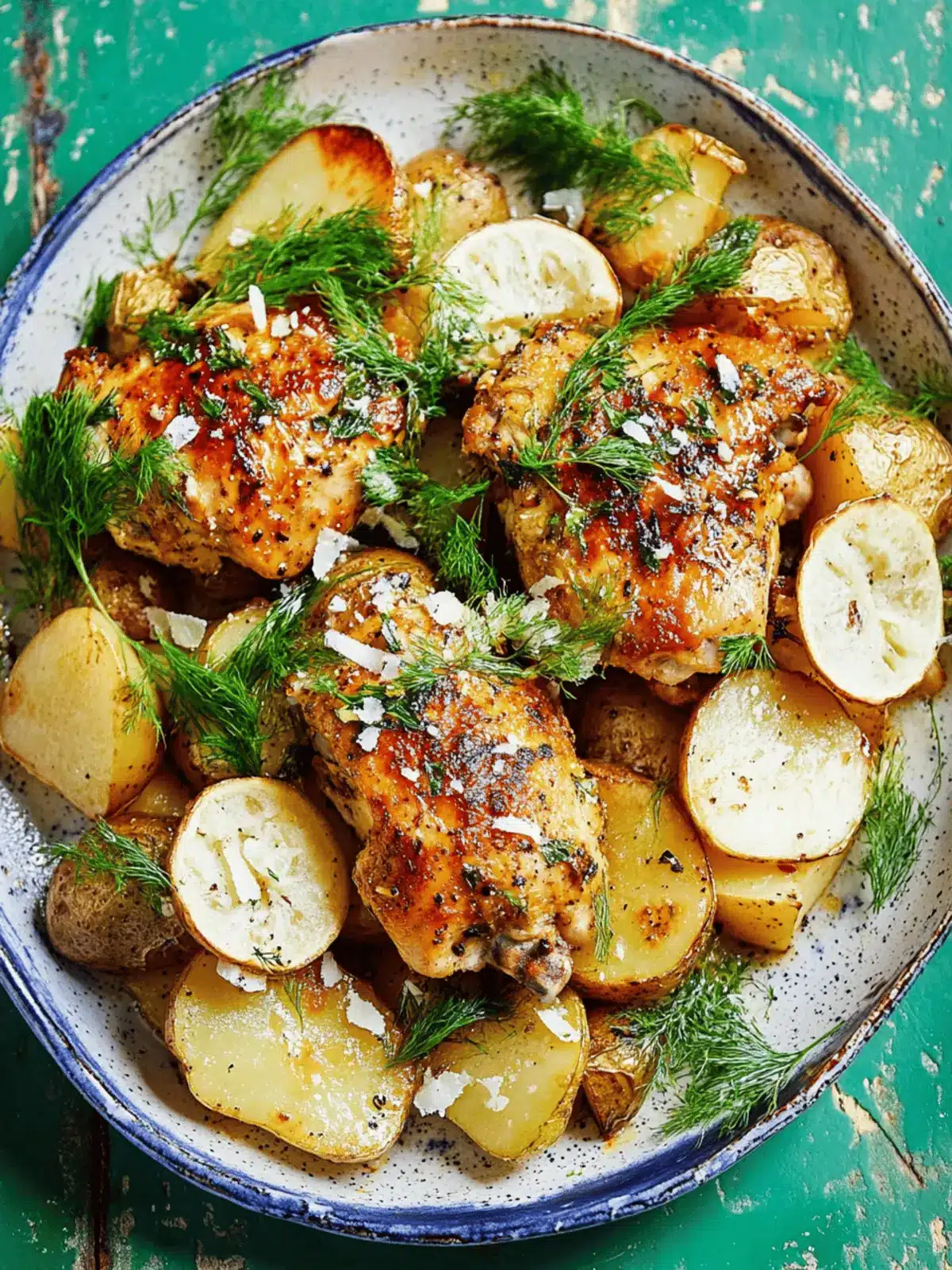 Sheet-Pan Chicken and Potatoes With Lots of Lemon