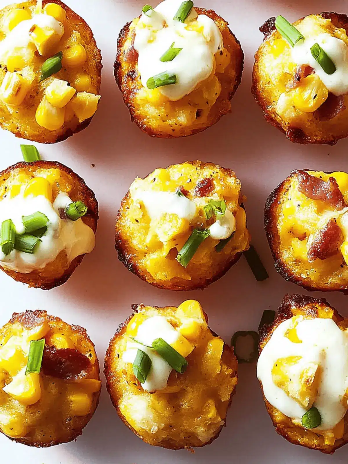 Loaded Cheesy Corn Bites