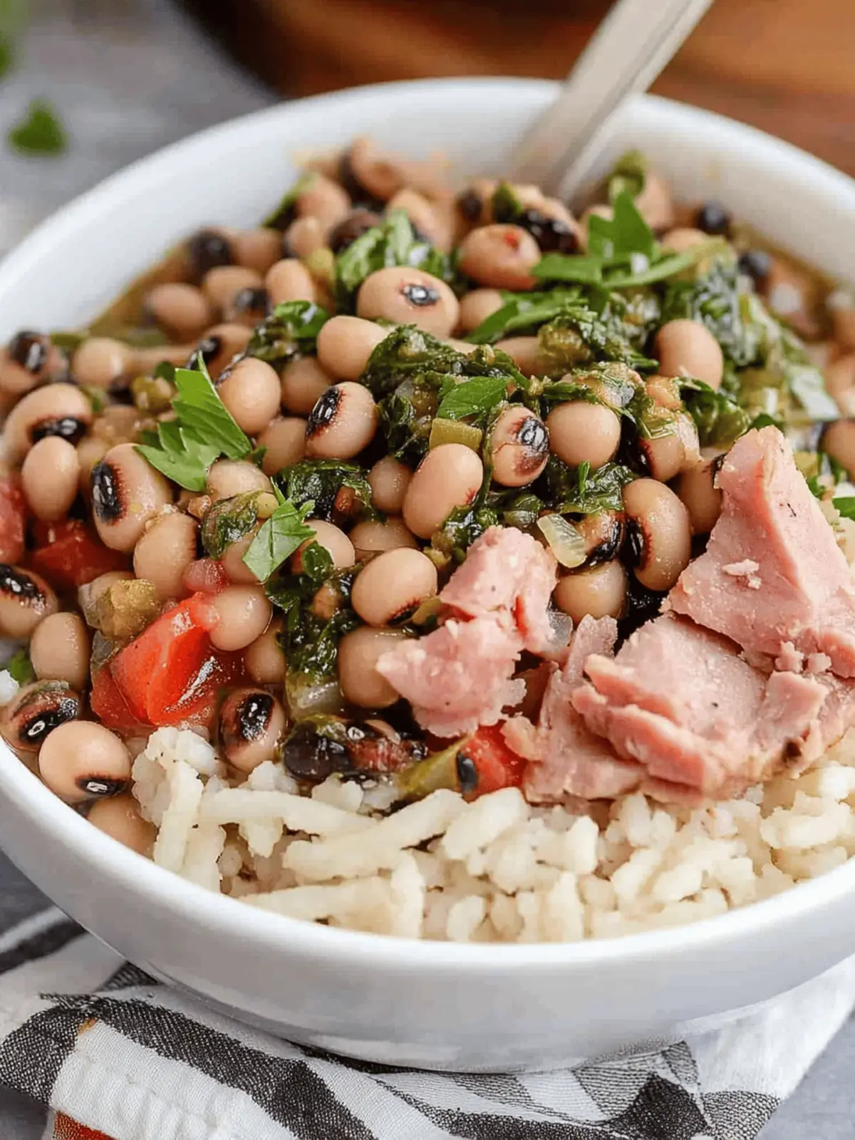Flavor-Packed Black Eyed Peas Recipe with Ham for Good Luck 2 Black Eyed Peas Recipe (with Ham)