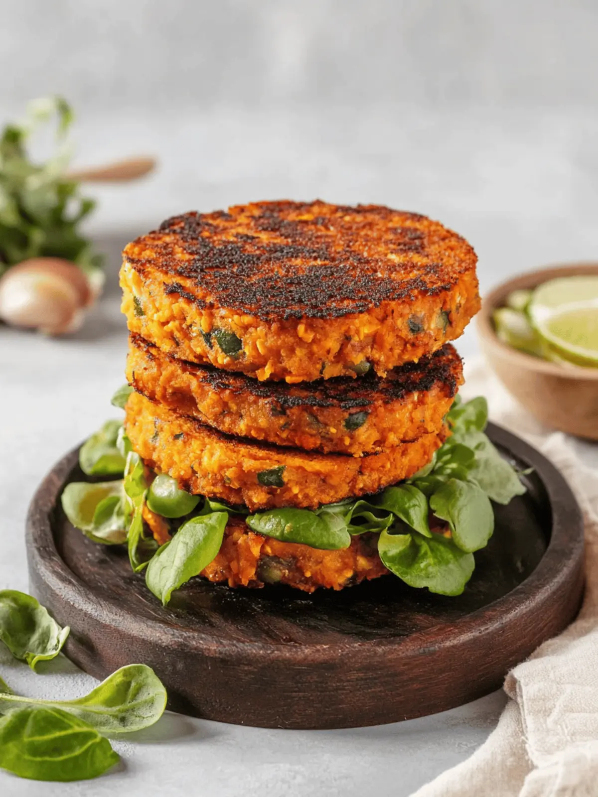 Sweetpotato White Bean Burger