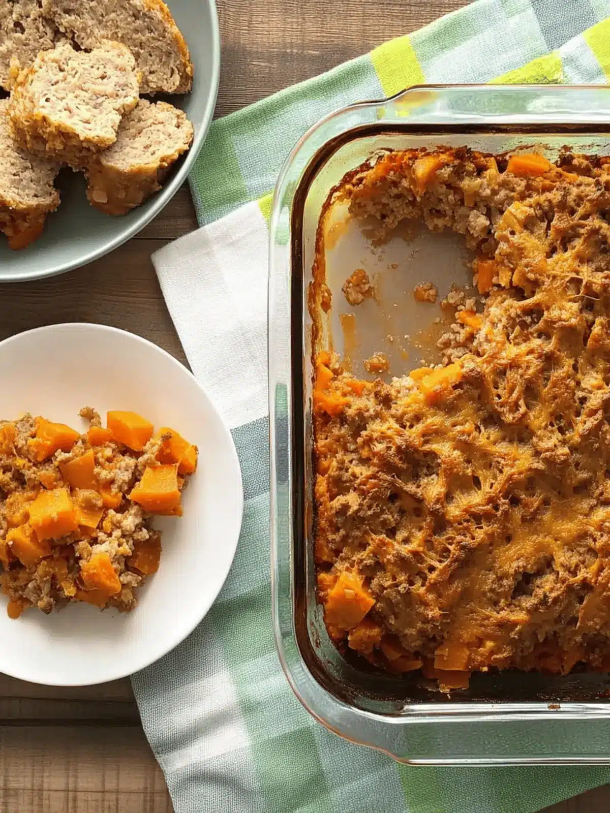 Sweetpotato Sausage Bake