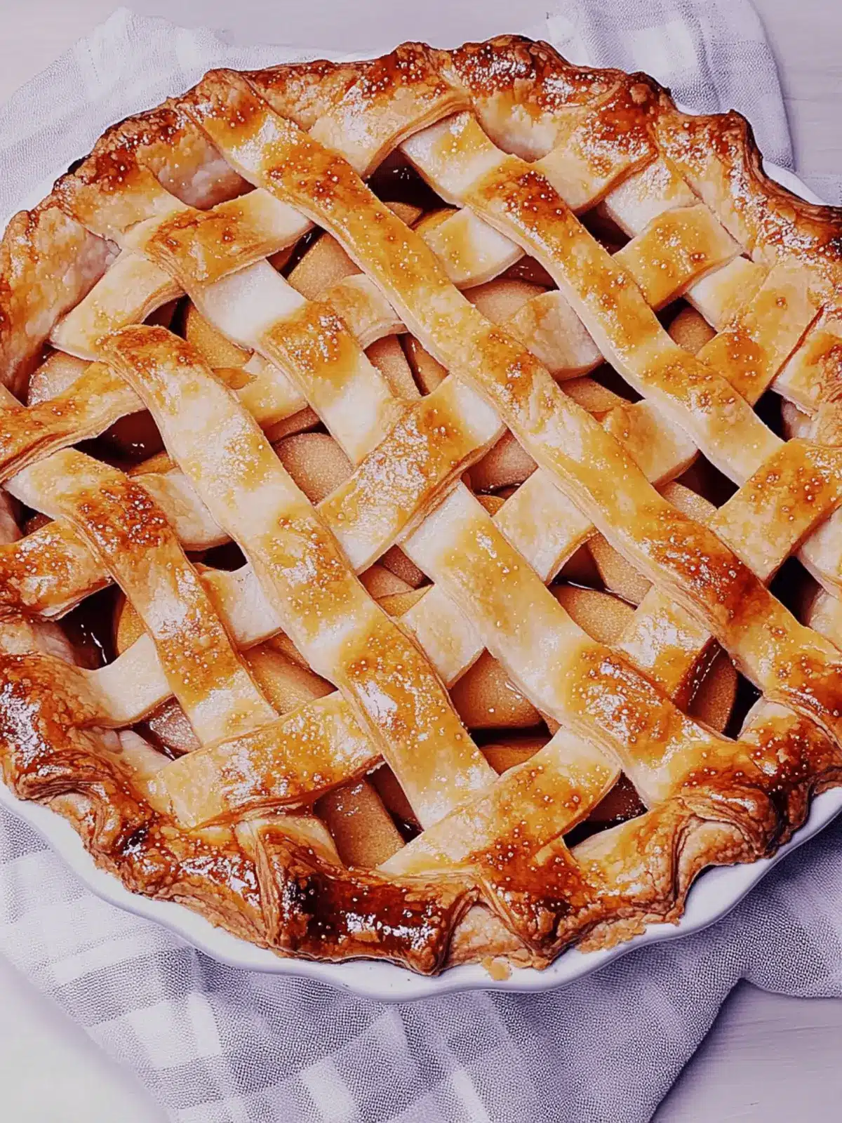 Diner-Style Apple Pie With Lattice Crust