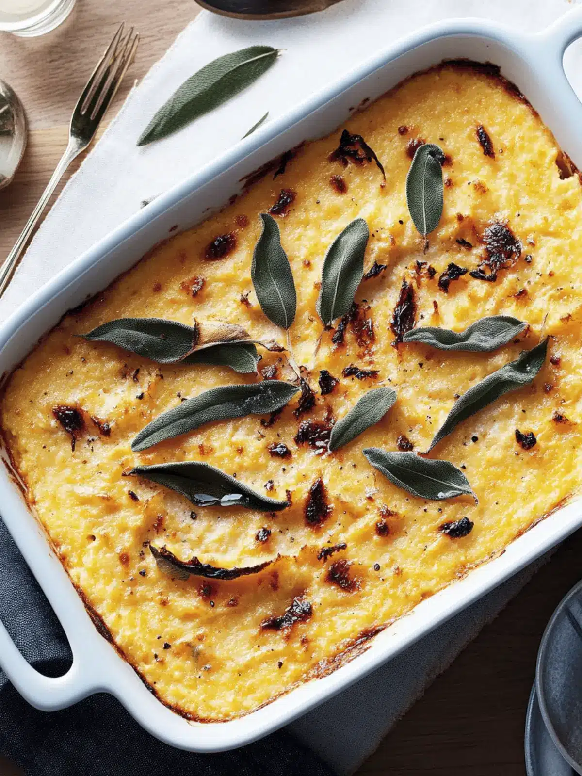 Cheesy Baked Butternut Squash Polenta