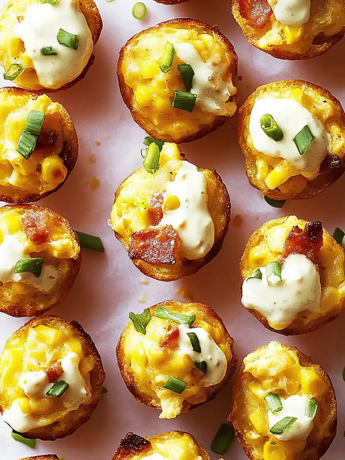 Loaded Cheesy Corn Bites