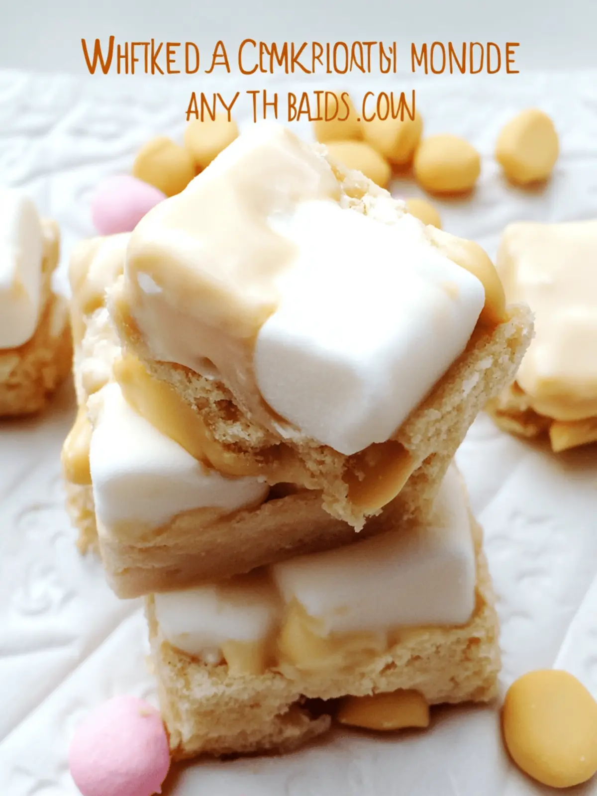 White Chocolate Peanut Butter Marshmallow Squares
