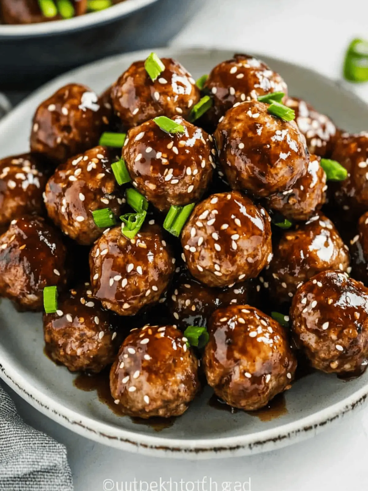 Hoisin Glazed Meatballs