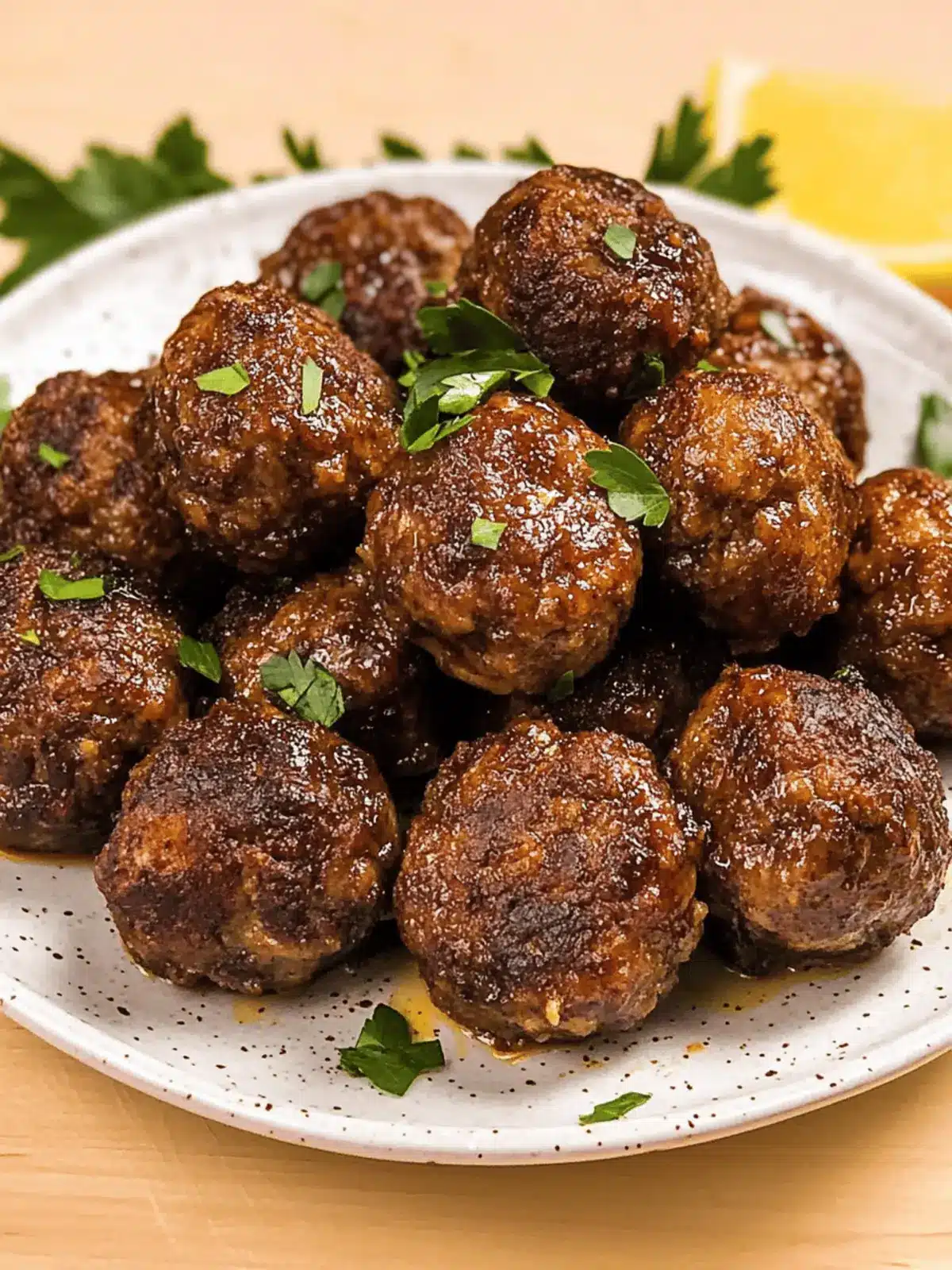 Bison Meatballs