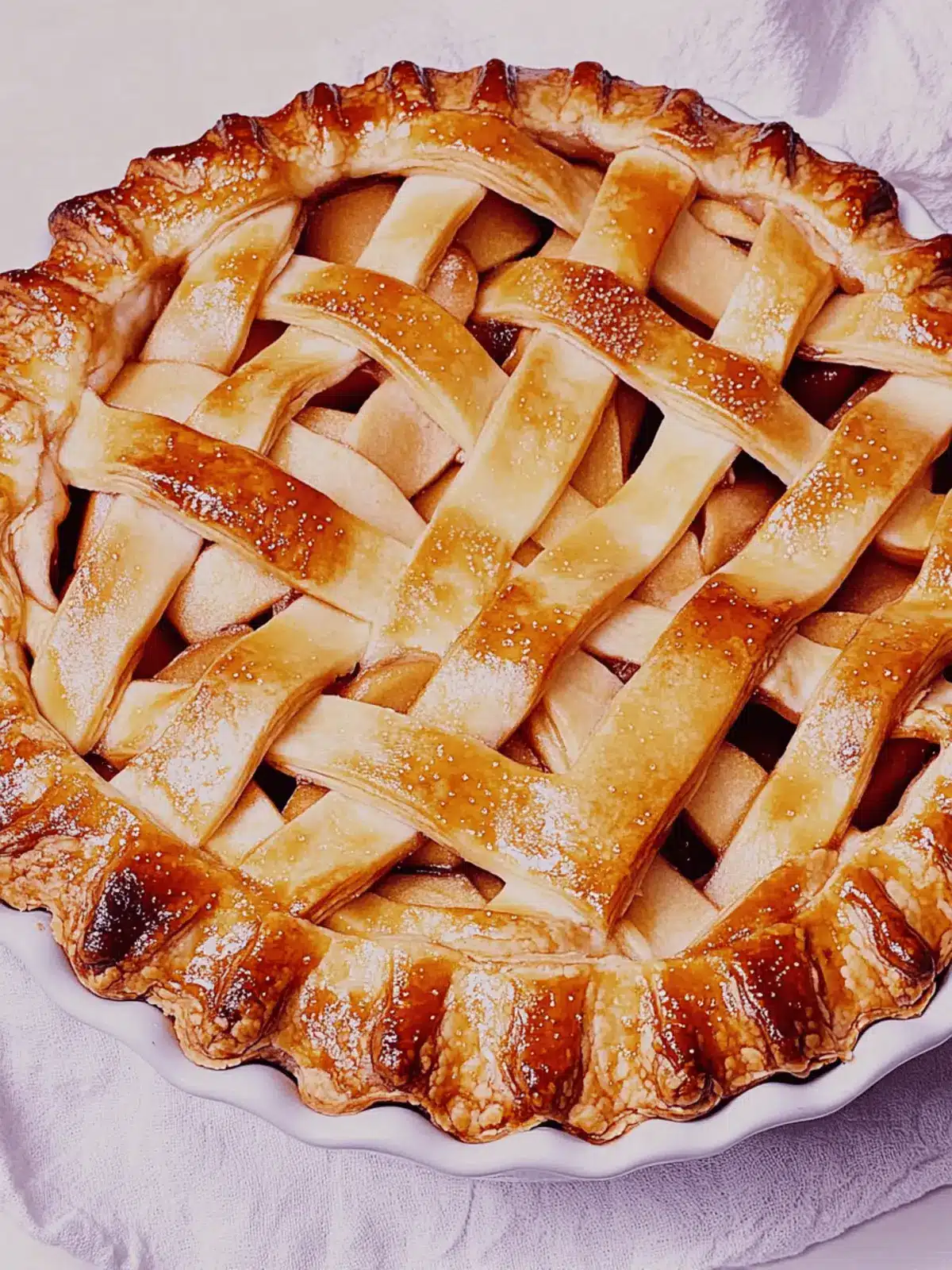 Diner-Style Apple Pie With Lattice Crust