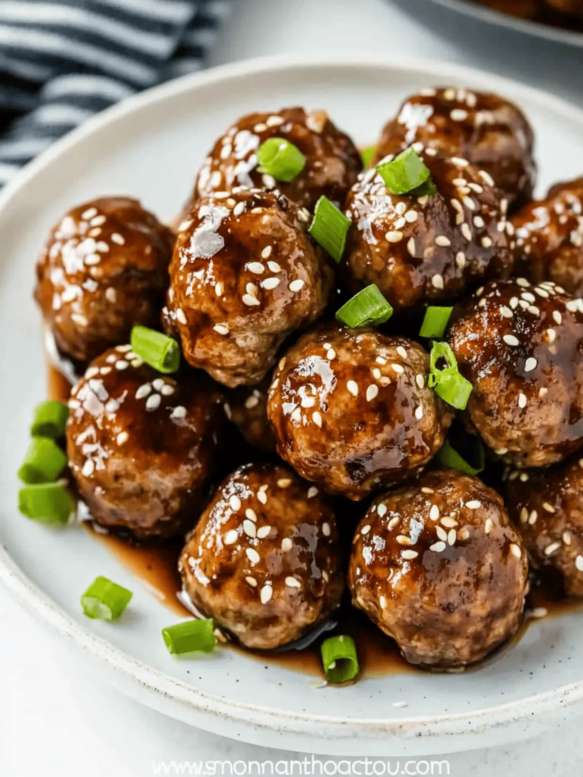 Hoisin Glazed Meatballs