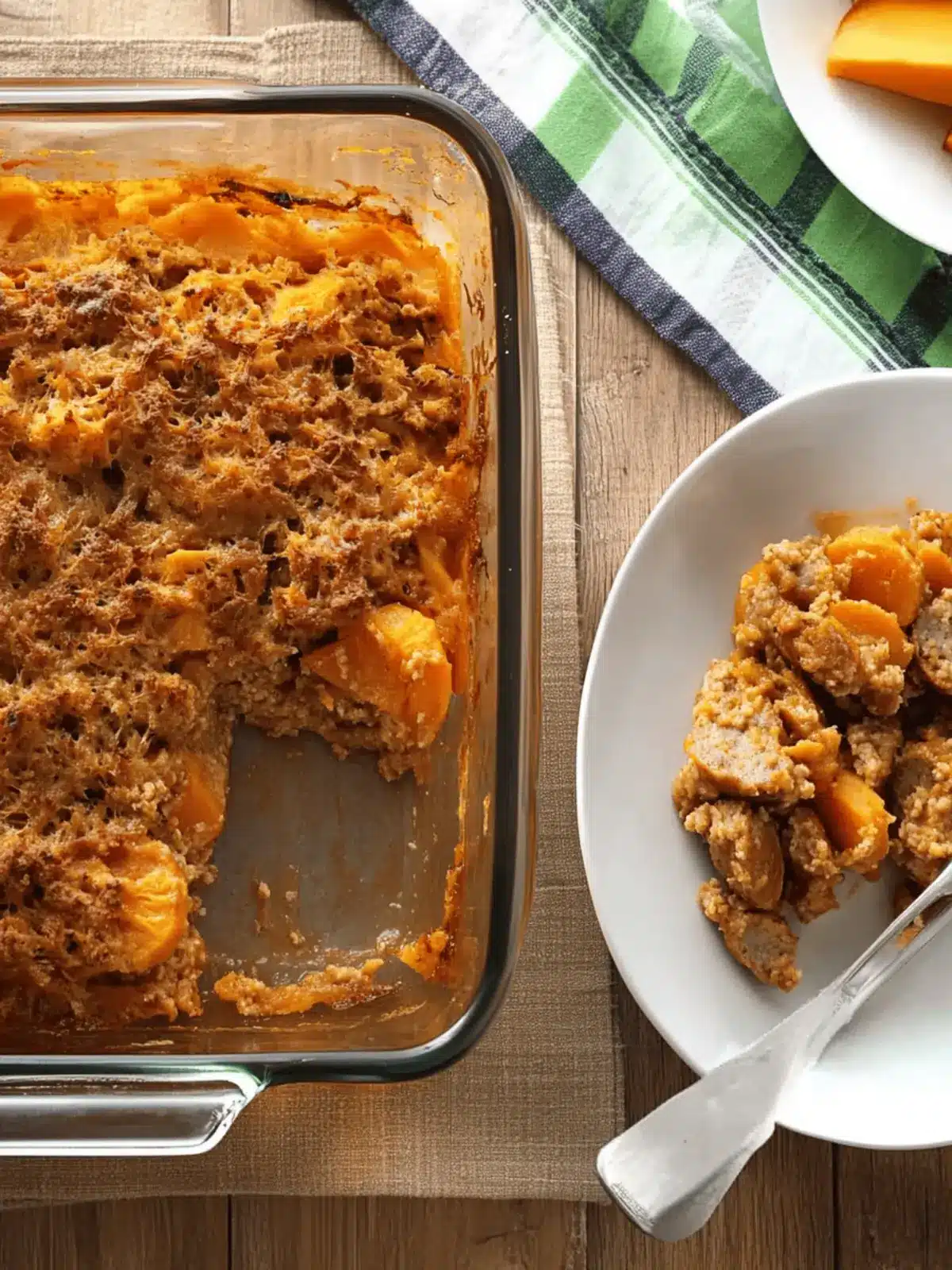 Sweetpotato Sausage Bake