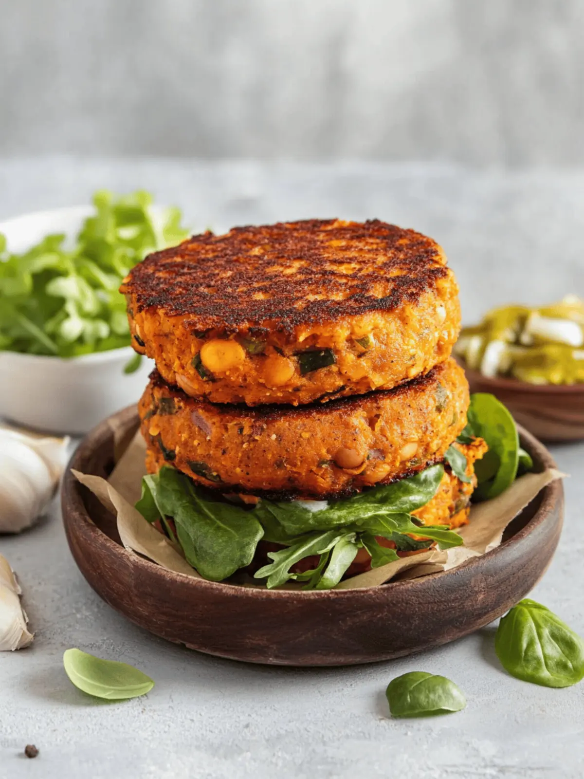 Sweetpotato White Bean Burger