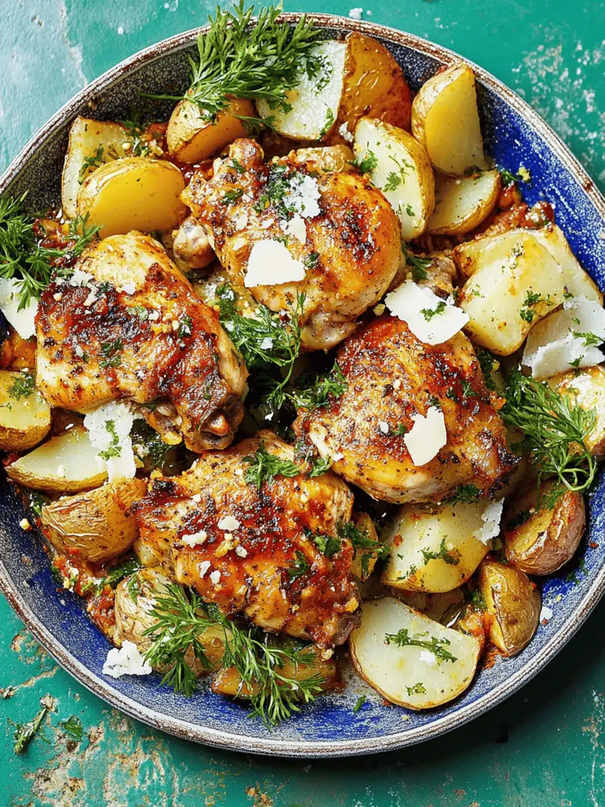 Sheet-Pan Chicken and Potatoes With Lots of Lemon
