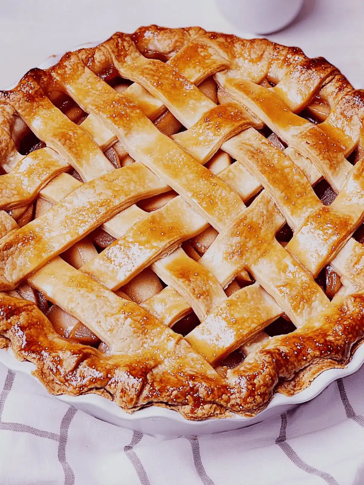 Diner-Style Apple Pie With Lattice Crust