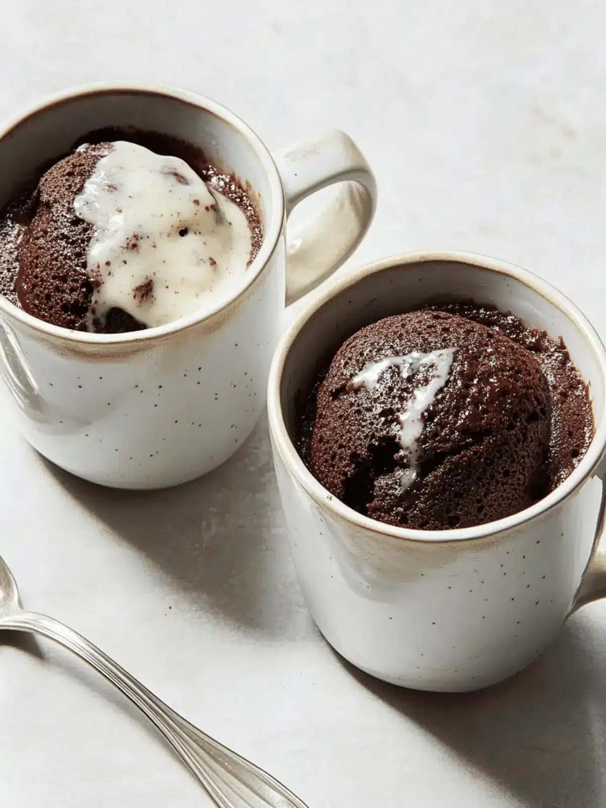 Molten Double Chocolate Mug Cake
